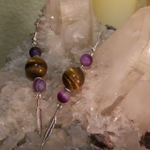 Tigers eye earrings